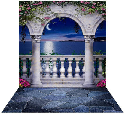 Mediterranean Magic Balcony Photo Backdrop - Pro 9  x 16  