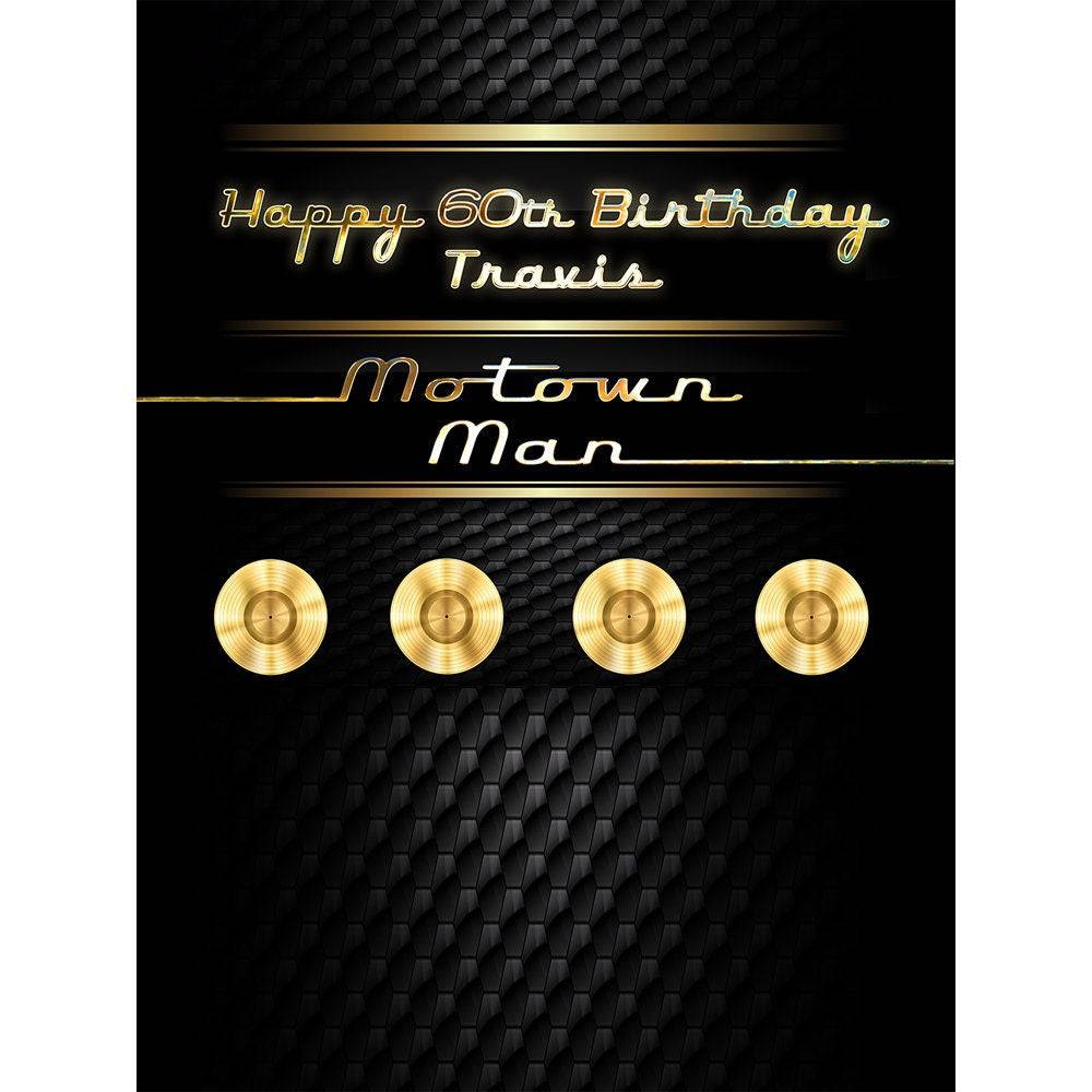 Motown Birthday Photo Backdrop - Basic 8  x 10  