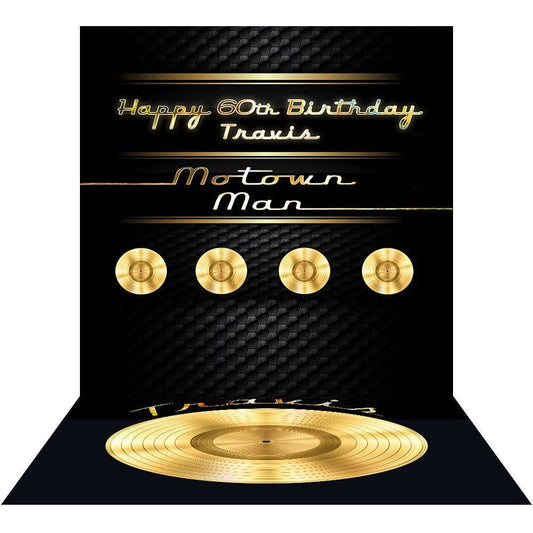 Motown Birthday Photo Backdrop - Basic 8  x 16  