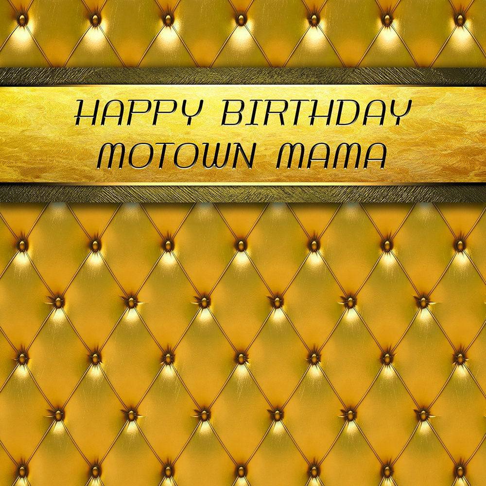 Gold Motown Mama Photo Backdrop - Pro 10  x 10  