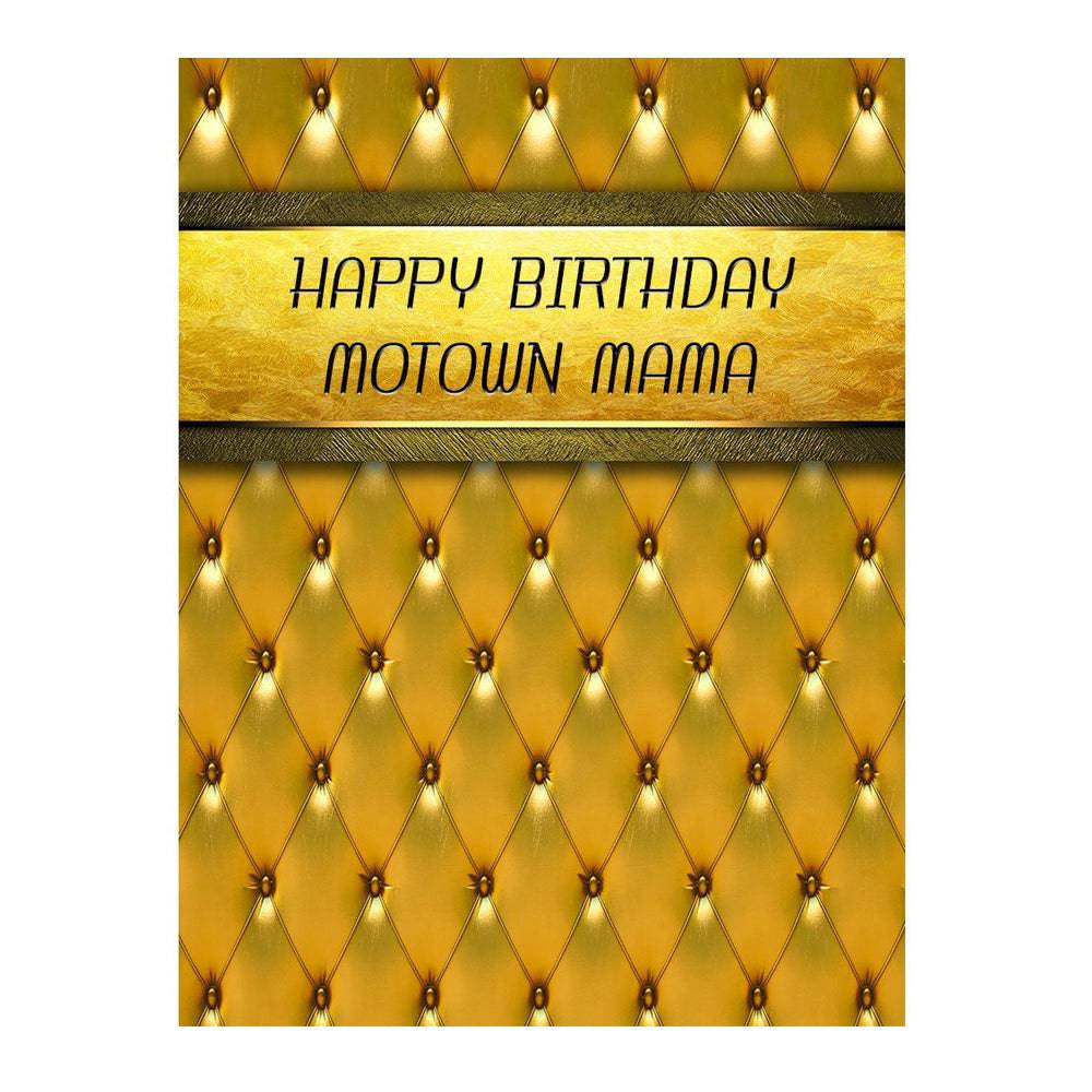 Gold Motown Mama Photo Backdrop - Pro 6  x 8  