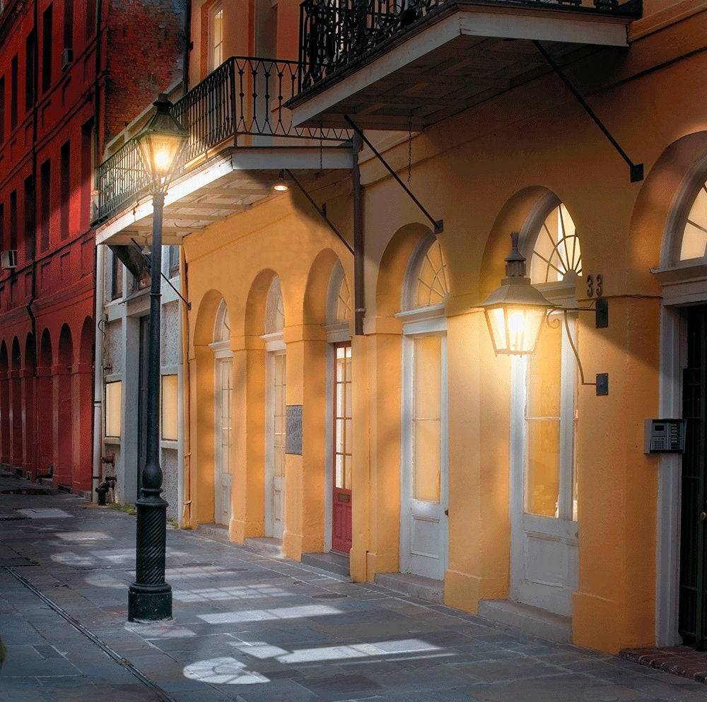 New Orleans Bourbon Street Photography Backdrop - Basic 10  x 8  