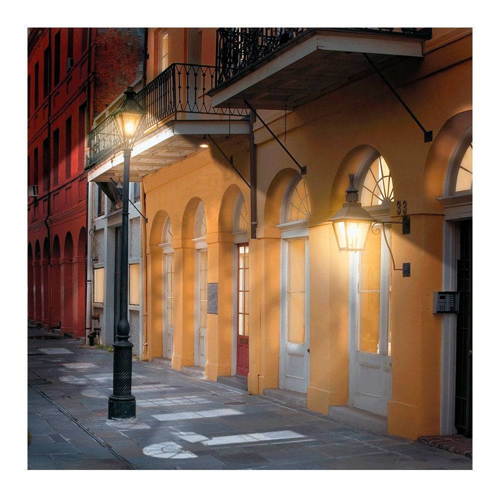 New Orleans Bourbon Street Photography Backdrop - Basic 8  x 8  