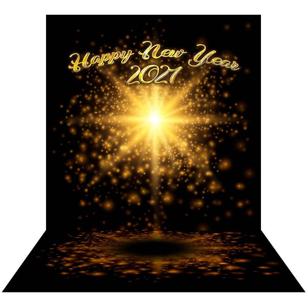 Custom Happy New Year Photo Backdrop - Basic 8  x 16  
