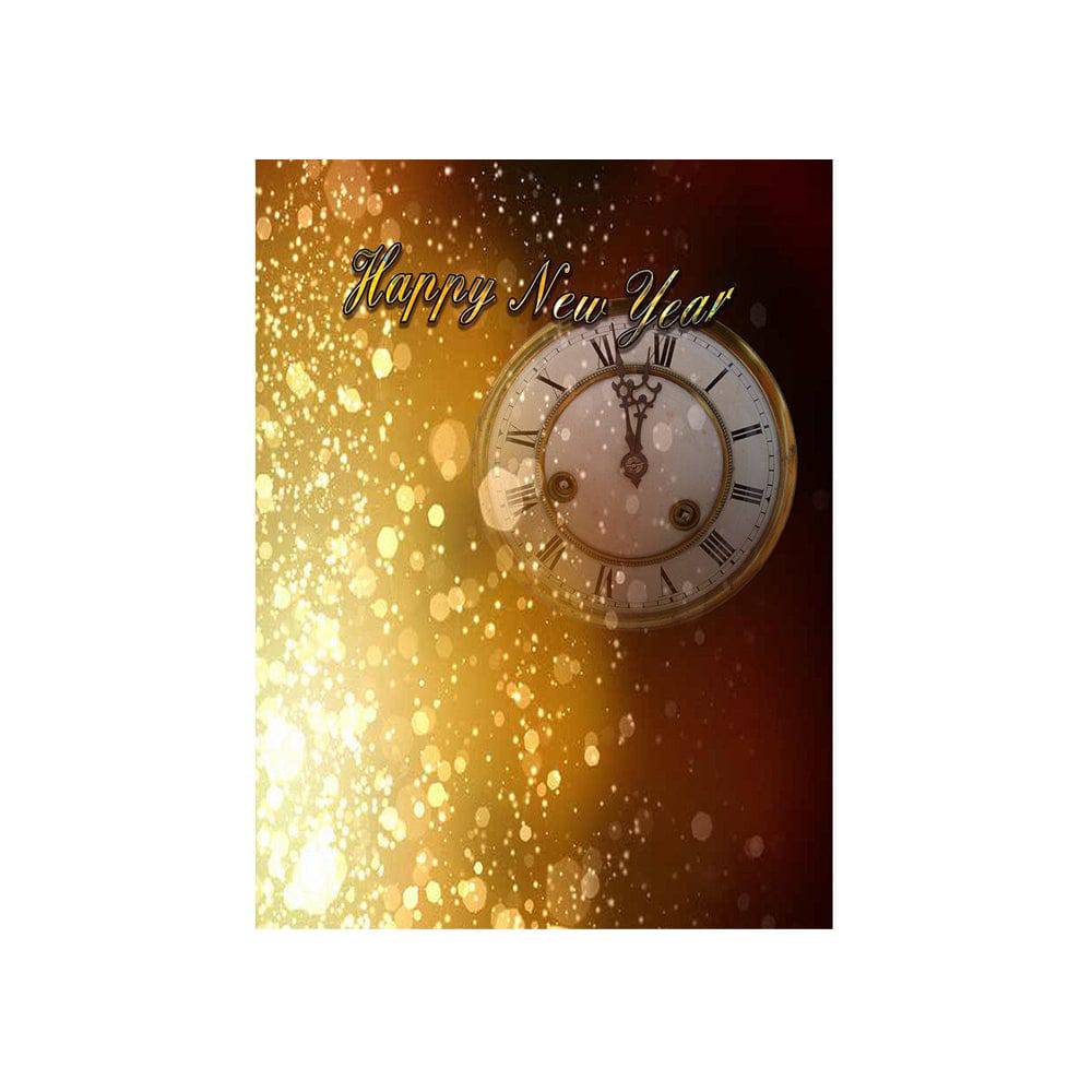 New Year's Eve Clock Photo Backdrop - Basic 4.4  x 5  