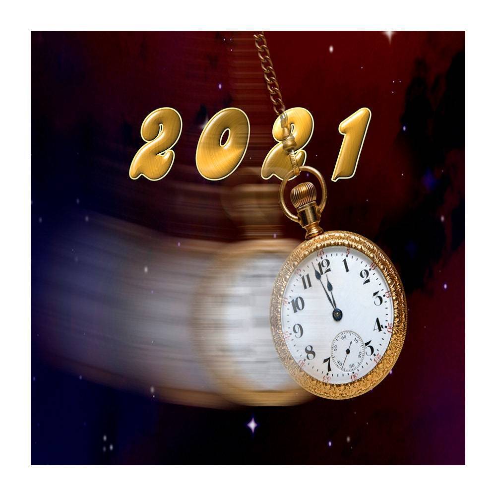 New Year's Eve Count Down Photo Backdrop - Pro 8  x 8  