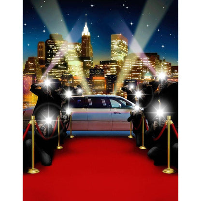 New York Limo And Red Carpet Photo Backdrop - Basic 8  x 10  