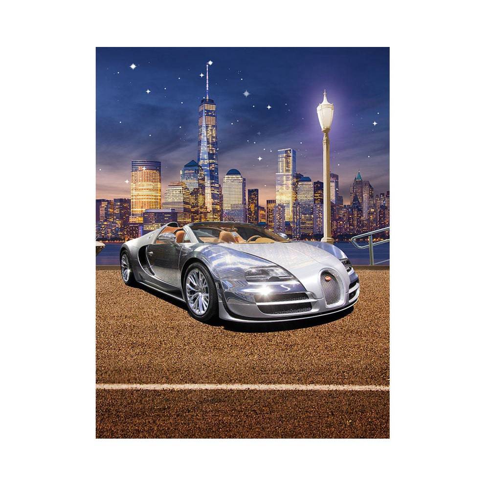 New York City Bugatti Car Photo Backdrop - Basic 6  x 8  