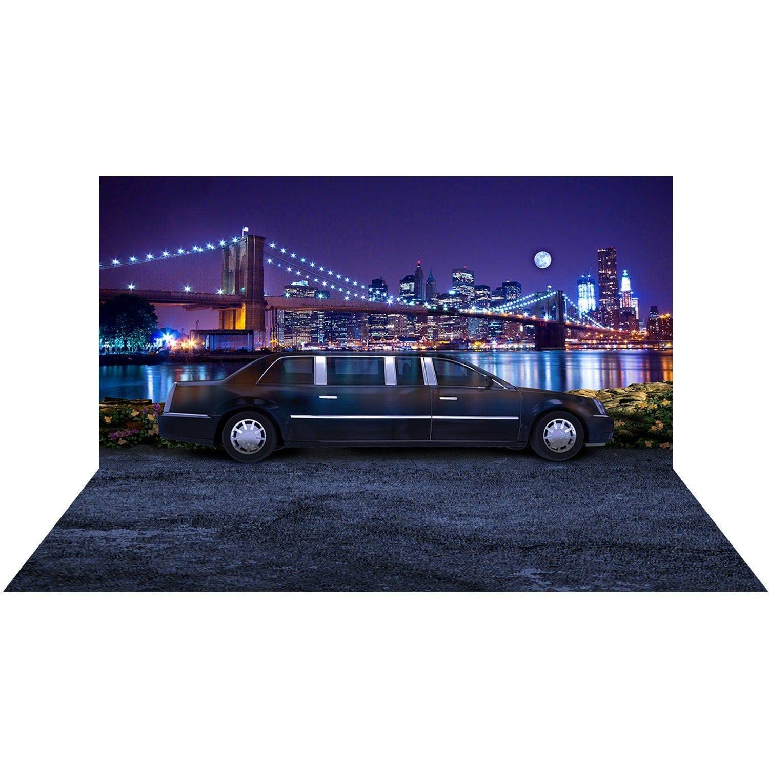 New York Limousine Party Photography Background