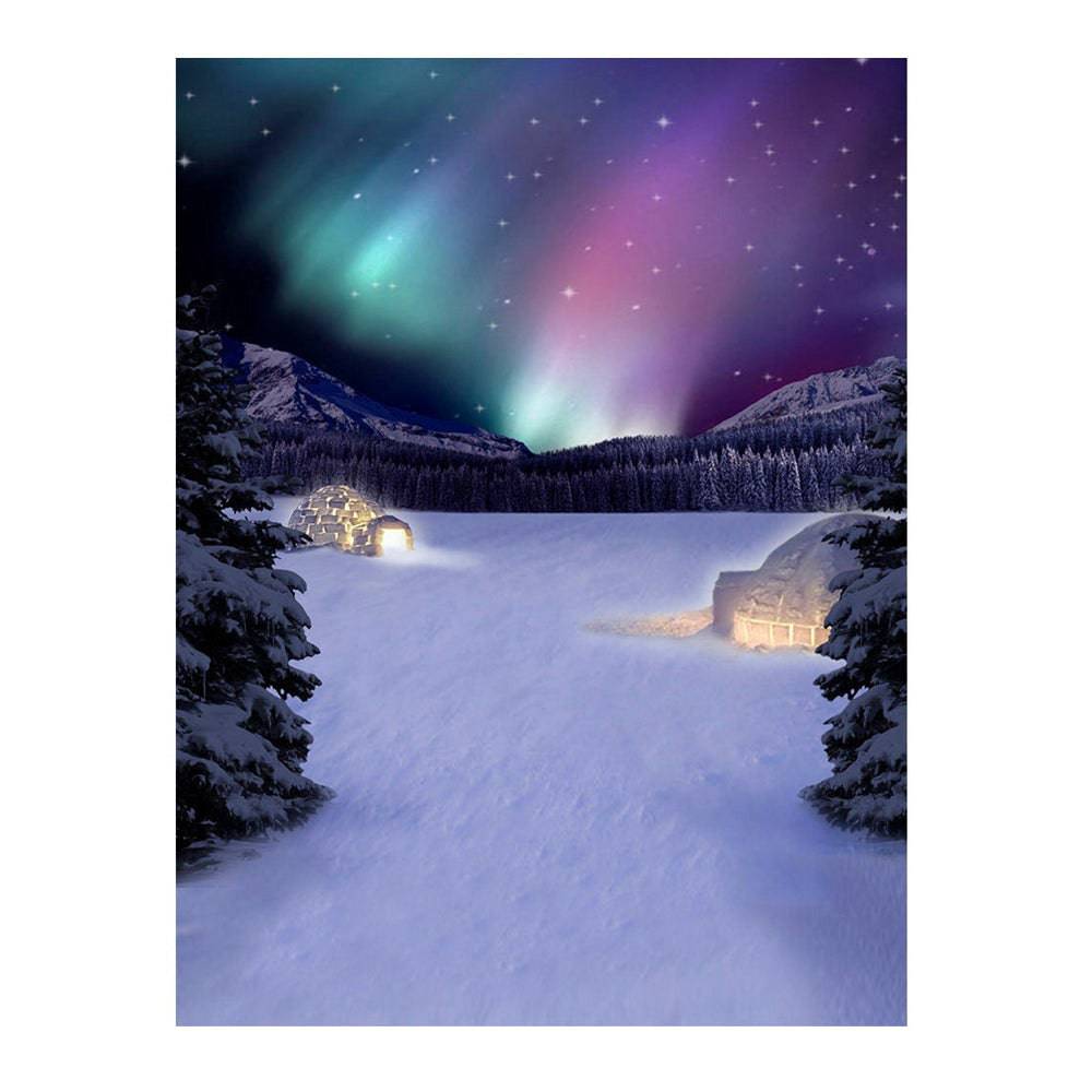 Purple Northern Lights Photo Backdrop - Basic 6  x 8  