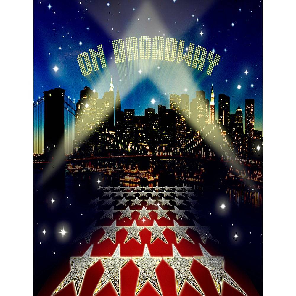On Broadway NYC Party Photo Backdrop - Basic 8  x 10  