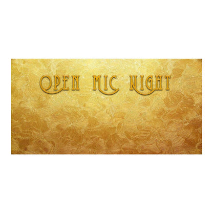 Open Mic Night Photo Backdrop - Basic 16  x 8  