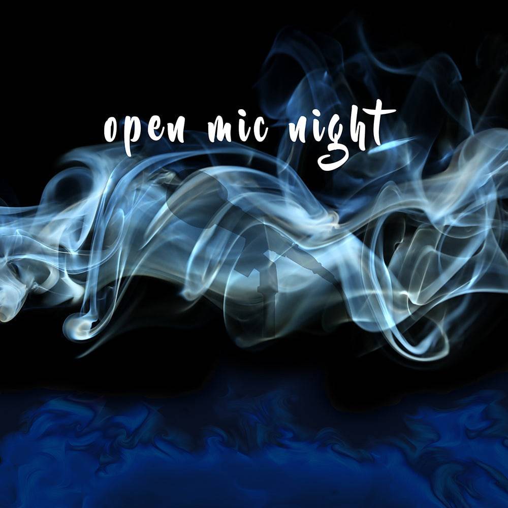 Open Mic Night Smokey Photo Backdrop - Basic 10  x 8  