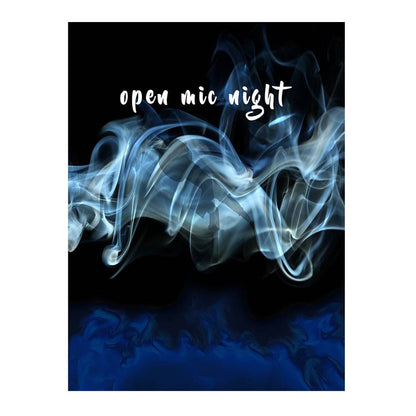 Open Mic Night Smokey Photo Backdrop - Basic 6  x 8  