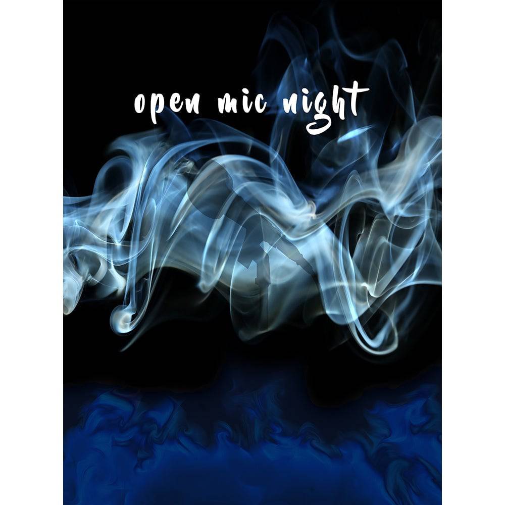 Open Mic Night Smokey Photo Backdrop - Basic 8  x 10  