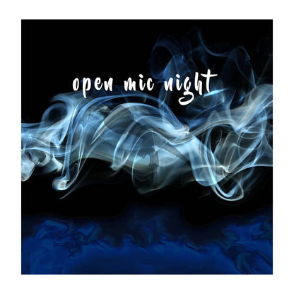Open Mic Night Smokey Photo Backdrop - Basic 8  x 8  