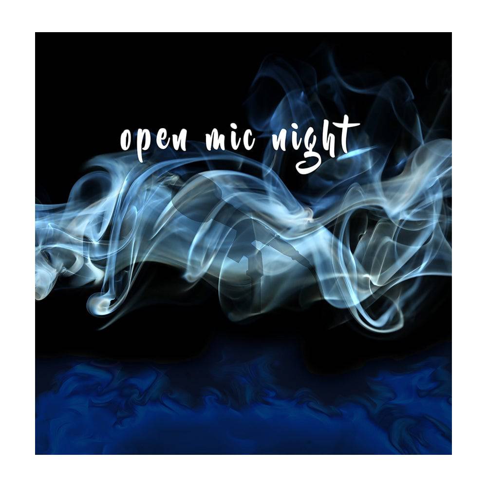 Open Mic Night Smokey Photo Backdrop - Pro 8  x 8  