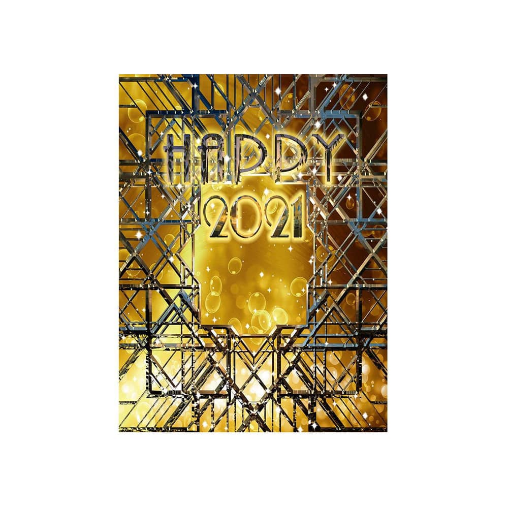 Personalized New Year's Eve Ambient Photo Backdrop - Basic 4.4  x 5  