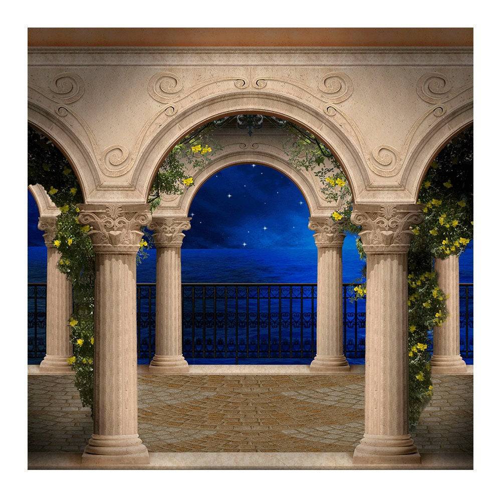 Portico Del Mar Arches Photo Backdrop - Basic 8  x 8  