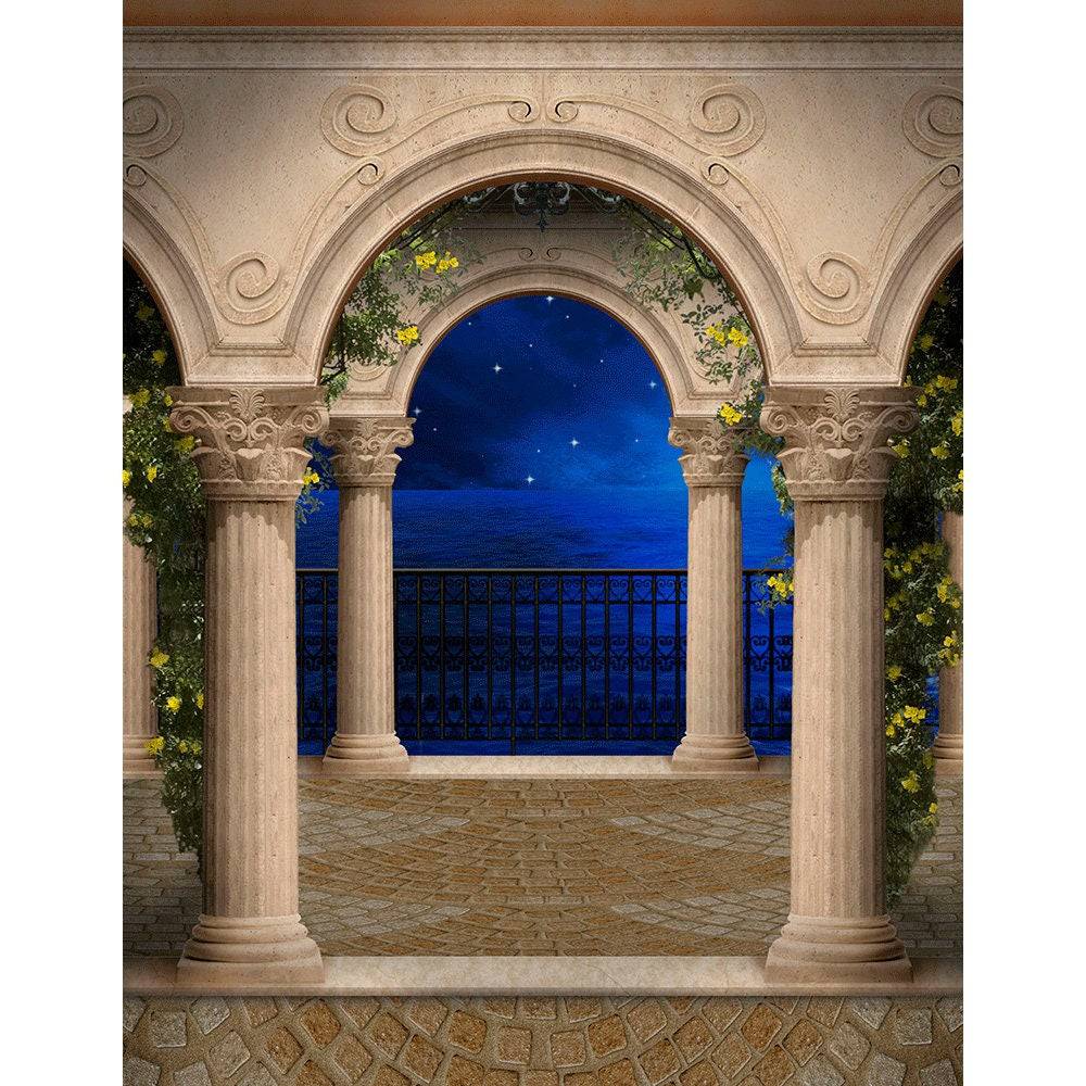 Portico Del Mar Arches Photo Backdrop - Pro 8  x 10  