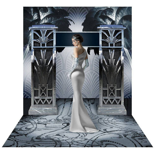 Silver Prom Photography Backdrop