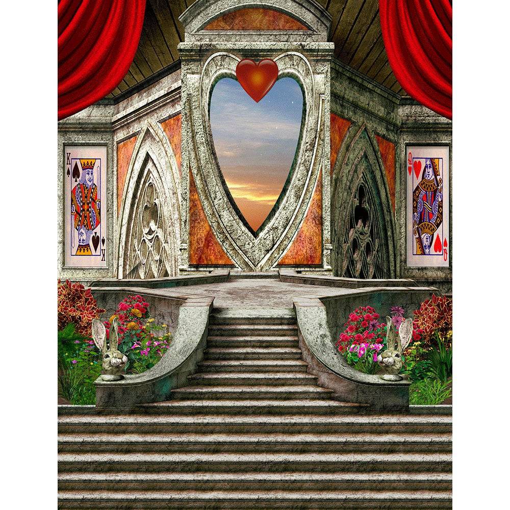 Queen of Hearts UnBirthday Photo Backdrop - Basic 8  x 10  
