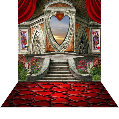 Queen of Hearts UnBirthday Photo Backdrop - Basic 8  x 16  