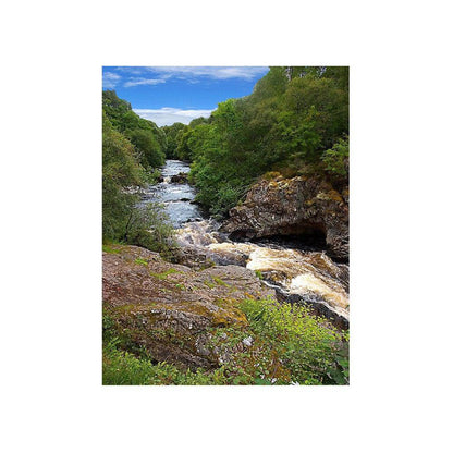 River Cascade Mountain Stream Photo Backdrop - Basic 4.4  x 5  