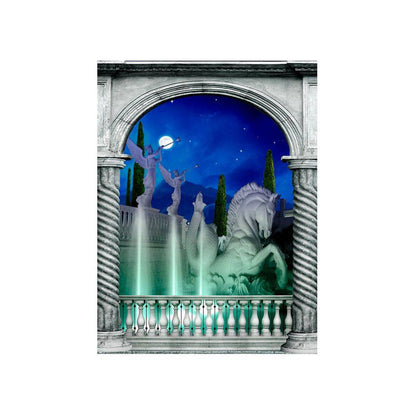 Roman Fountain Arch Photography Backdrop - Basic 4.4  x 5  