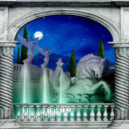 Roman Fountain Arch Photography Backdrop - Pro 10  x 8  