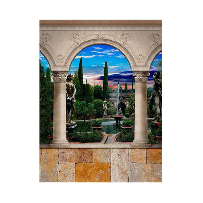 Roman Garden Arch Photography Backdrop - Basic 5.5  x 6.5  