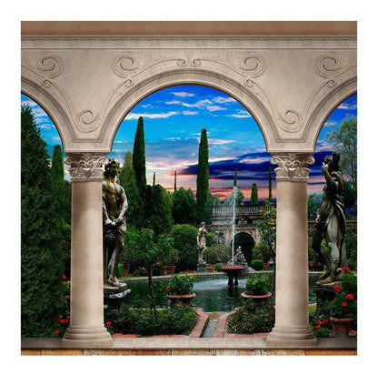 Roman Garden Arch Photography Backdrop - Basic 8  x 8  