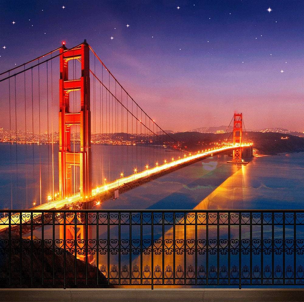 San Francisco Golden Gate Photo Backdrop - Basic 10  x 8  