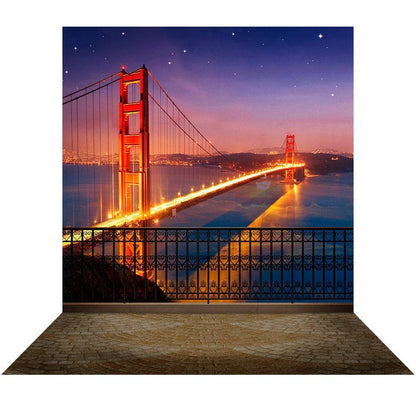 San Francisco Golden Gate Photo Backdrop - Basic 8  x 16  
