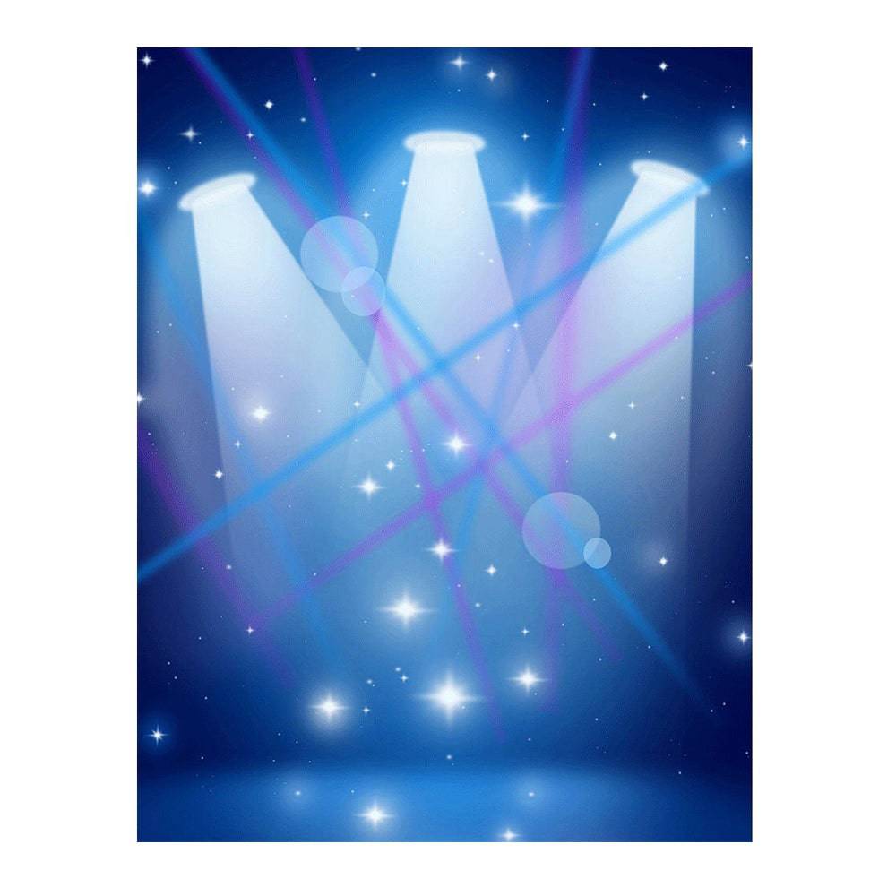 Blue Spotlight Stage Photography Backdrop - Basic 6  x 8  