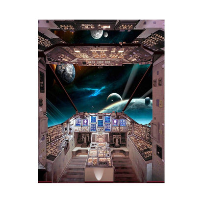 Star Wars Spaceship Bridge Photography Backdrop - Basic 5.5  x 6.5  