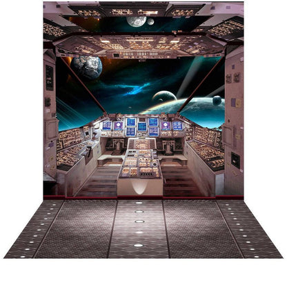 Star Wars Spaceship Bridge Photography Backdrop - Pro 9  x 16  