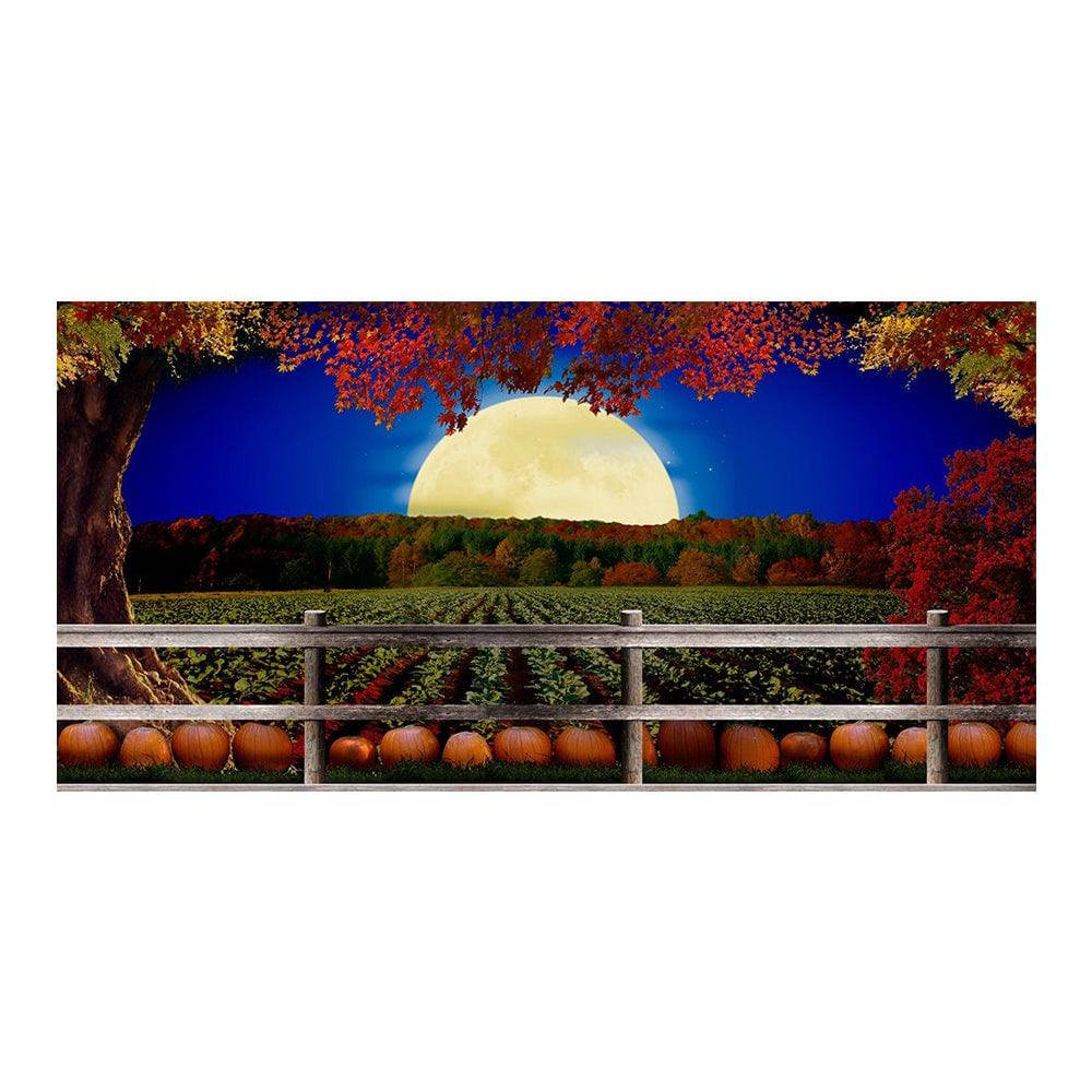The Great Pumpkin Patch Photo Backdrop - Basic 16  x 8  