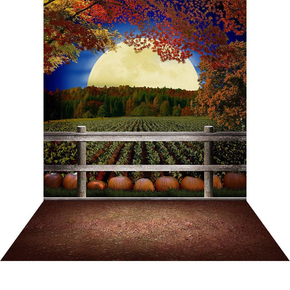 The Great Pumpkin Patch Photo Backdrop - Basic 8  x 16  