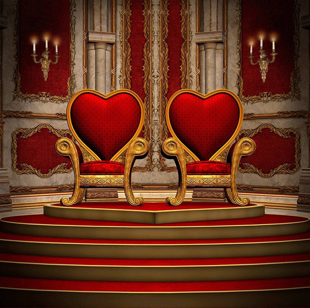 Throne of Hearts Photo Backdrop - Basic 10  x 8  