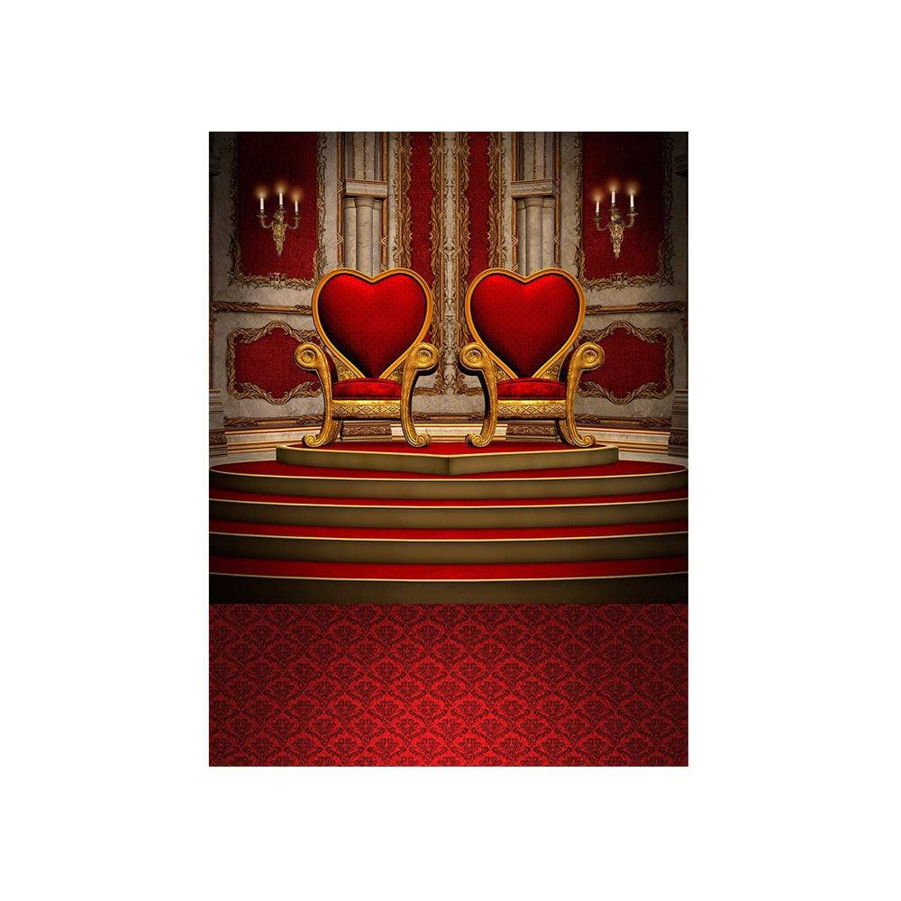 Throne of Hearts Photo Backdrop - Basic 4.4  x 5  