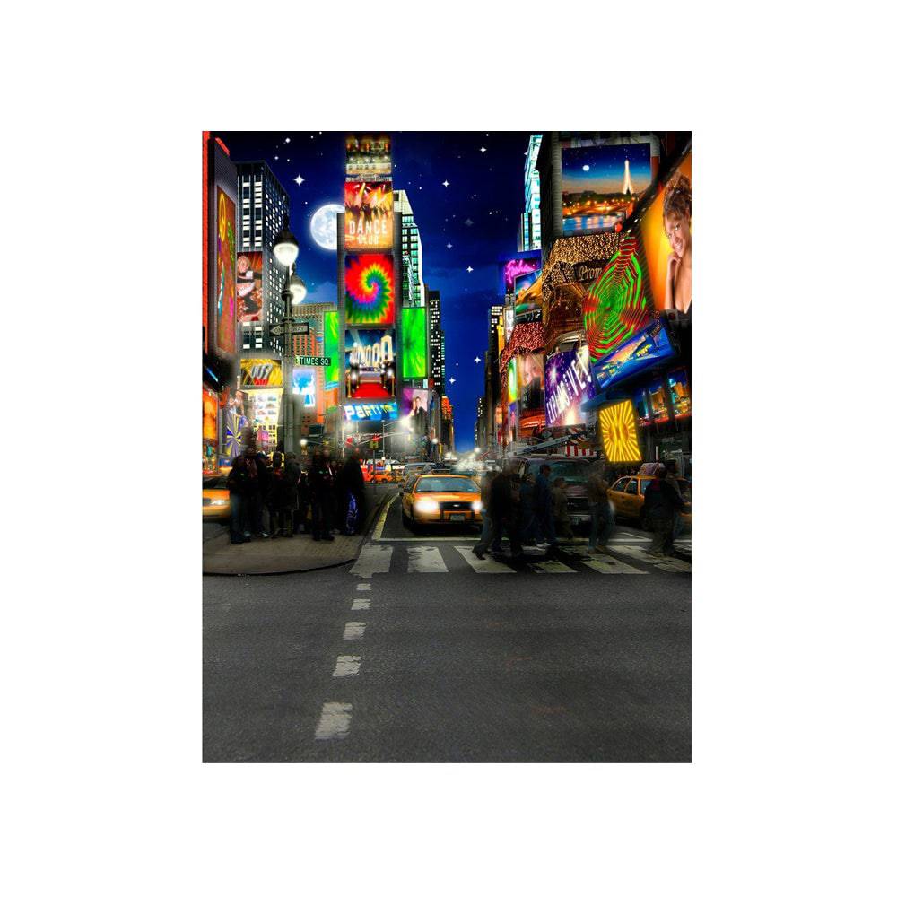 Times Square In Full Color Photo Backdrop - Basic 4.4  x 5  
