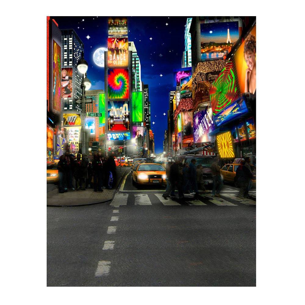 Times Square In Full Color Photo Backdrop - Basic 6  x 8  