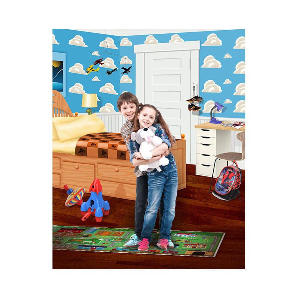Toy Story Cartoon Bedroom Photo Backdrop - Basic 5.5  x 6.5  
