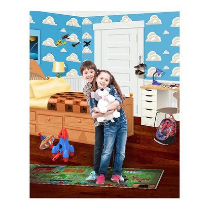 Toy Story Cartoon Bedroom Photo Backdrop - Basic 6  x 8  