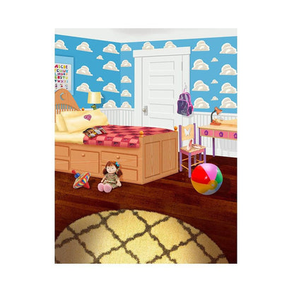 Toy Story Girls Bedroom Backdrop, Backgrounds Banners - Basic 5.5  x 6.5  