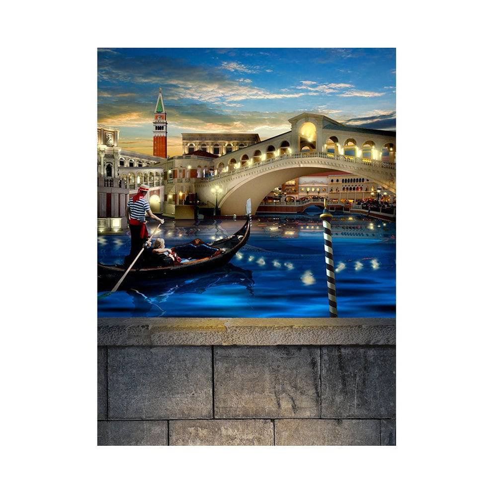Venice Evening Grand Canal Photo Backdrop - Basic 5.5  x 6.5  