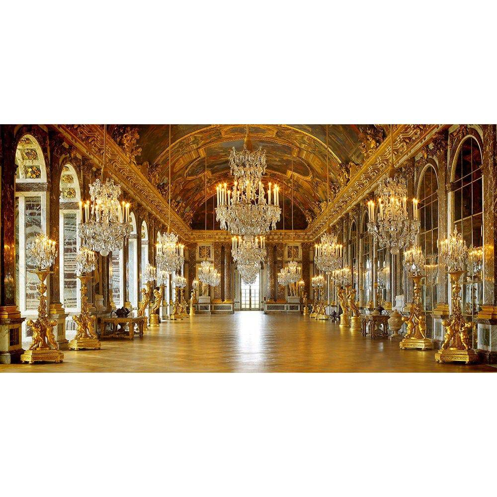 Versailles France Chandelier Hall Photo Backdrop - Pro 20  x 10  