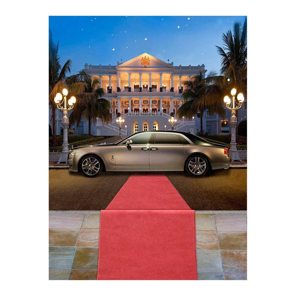 VIP Red Carpet Rolls Royce Photo Backdrop - Basic 6  x 8  