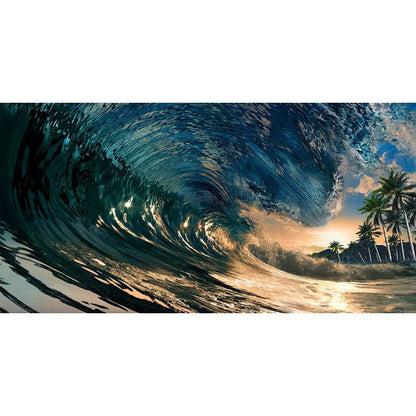 Surfing The Wave Photography Backdrop - Basic 16  x 8  